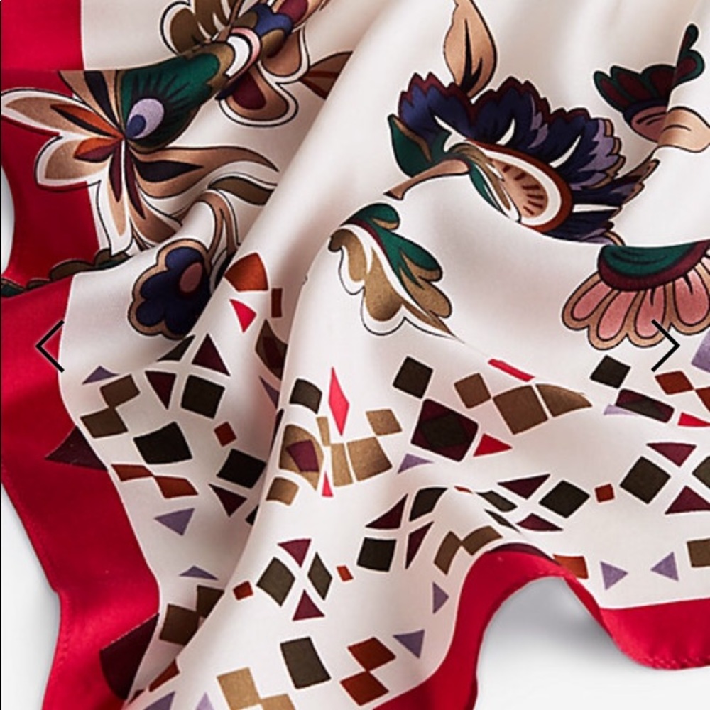 Ann Taylor 100% silk scarf 24x24 inch